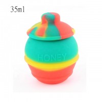 35ml Nonstick Silicone Dab Container Storage Honey Pots Wax Oil